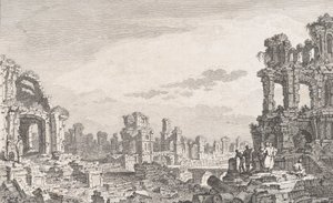 Ruines de Cumes, 1700-talet. av Quentin Pierre Chedel
