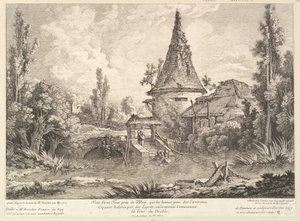 Vy över Tower nära Blois, mitten av 1700-talet. av Quentin Pierre Chedel
