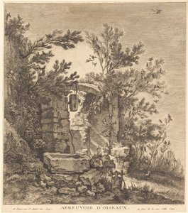 Fåglarnas vattningsplats av Quentin Pierre Chedel after François Boucher