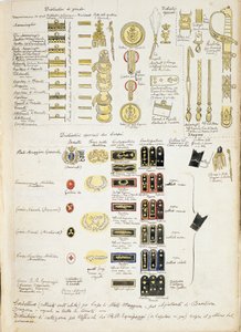 Märken från Royal Navy of Kingdom of Italy, färgplatta av Quinto Cenni av Quinto Cenni