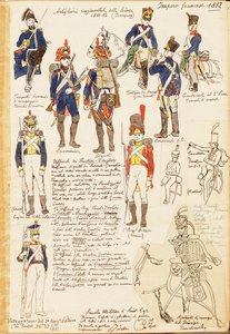Uniforms of Artillery of Kingdom of France, av Quinto Cenni, färgplatta av Quinto Cenni