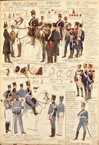 Uniforms of Artillery of Kingdom of France, av Quinto Cenni, färgplatta av Quinto Cenni