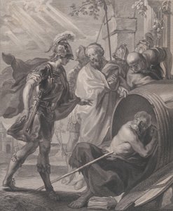 Mötet mellan Diogenes av Sinope och Alexander den store, 1784. av Quirin Mark