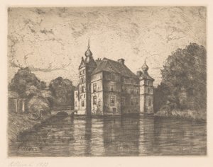 Castle De Cannenburgh (originaltitel på objektet) av R. Cleve (signed by artist)