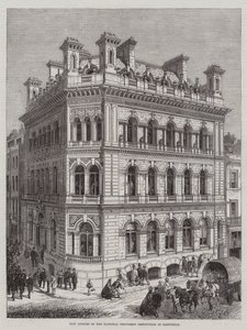 Nya kontor för National Provident Institution i Eastcheap