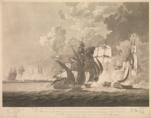 Nederlag för den franska och italienska eskadern av R. Lambe