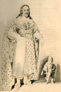 Jeffery Hudson, 30 år gammal, 18 tum hög. - Dvärg till kung Karl den första, 1821.