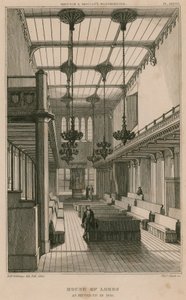 House of Lords, Westminster, London, som inrättats 1835