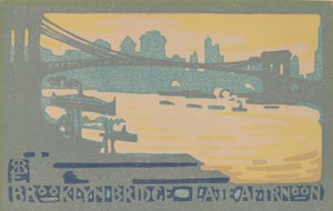 Brooklyn Bridge sen eftermiddag, 1916. av Rachael Robinson Elmer