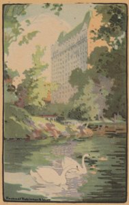 Hotel Plaza från Central Park, 1914.