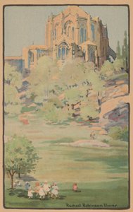St. John the Divine-katedralen från Morningside Park, 1914.