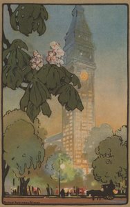 Metropolitan Tower på en sommarkväll, 1914.