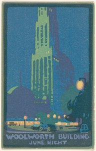 Woolworth Building June Night av Rachael Robinson Elmer