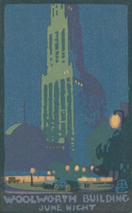 Woolworth Building June Night, 1916.
