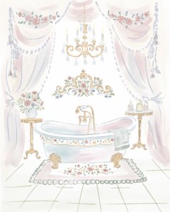 Badrum i shabby chic-stil av Radhika Modi