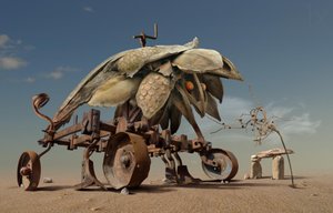Surrealistisk ökenmaskin av Radoslav Penchev