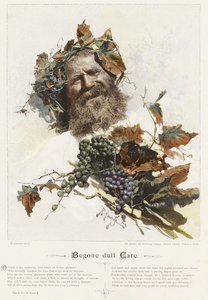 Begone dull Care (färglitografi) av Raffaele Armenise