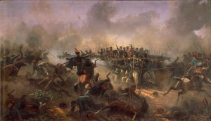 Tredje frihetskriget, Prins Umberto vid torget i Villafranca, 24 juni 1866 av Raffaele Pontremoli av Raffaele Pontremoli