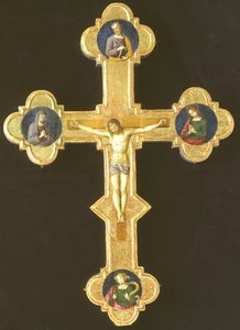 Processioned Cross with Franciscan Saints (recto) av Raffaello
