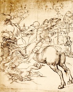 St George dödar draken av Raffaello Sanzio Raphael