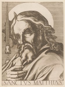 Sankt Matteus Saint Matthias (titel på objekt) Kristus, Maria och de tolv apostelen (serietitel) The Sacred Apostolic College (serietitel)