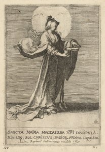 Sankta Maria Magdalena av Raffaello Schiaminossi, after Lucas van Leyden