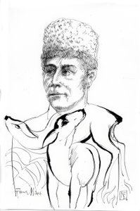 Franz Marc / teckning av Rainer Ehrt av Rainer Ehrt