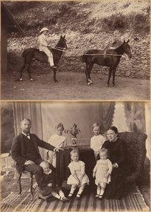 Kapten H.S. Rawhinson (framsidan); Robert Holtz och familj (baksidan)
