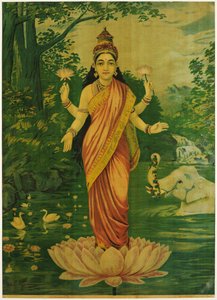 Lakshmi, av Raja Ravi Varma, 1930-talet av Raja Ravi Varma
