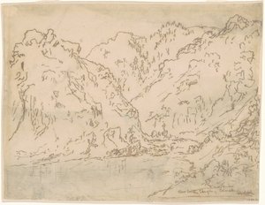Clear Creek Canyon, Klippiga bergen, Colorado av Ralph Albert Blakelock