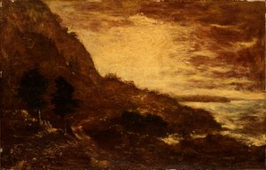 Solnedgång, Navarro Ridge, Kaliforniens kust av Ralph Albert Blakelock