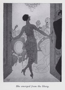 Illustration för "But Gentlemen Marry Brunettes" av Anita Loos (litho) av Ralph Barton