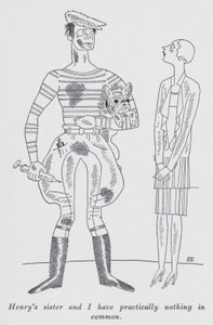 Illustration för "But Gentlemen Marry Brunettes" av Anita Loos (litho) av Ralph Barton