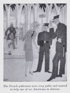 Illustration till "But Gentlemen Marry Brunettes" av Anita Loos (litografi)