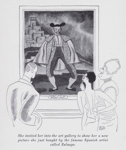 Illustration till "But Gentlemen Marry Brunettes" av Anita Loos (litografi) av Ralph Barton