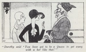 Illustration för Gentlemen Prefer Blondes av Anita Loos (litho) av Ralph Barton