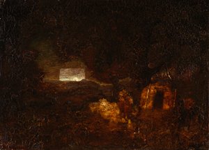 Kanotbyggarna, efter 1879. av Ralph Albert Blakelock