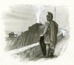 En romersk signaleld av Ralph Bruce