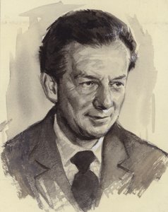 Benjamin Britten (gouache på papper) av Ralph Bruce