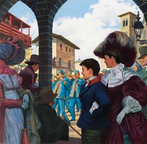 Giuseppe Verdi (1813-1901) som ung pojke (gouache på papper) av Ralph Bruce