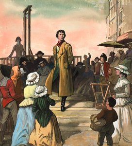 Sydney Carton, ur "En berättelse om två städer" av Charles Dickens (gouache på papper)