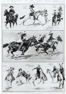 En repetition av Wild West Show på Olympia av Ralph Cleaver
