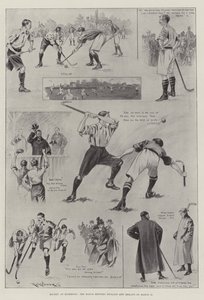 Hockey på Richmond, matchen mellan England och Irland den 11 mars av Ralph Cleaver