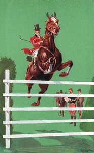 International Horse Show, Olympia, London, juni 1908 (färg litho) av Ralph Cleaver