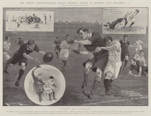 Drawn Inter-University Rugby Football Match på Queen