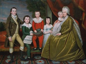 Mrs. Noah Smith och hennes barn, 1798.