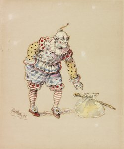 Billy Purvis Stealing the Bundle, 1876 (penna och wc på papper) av Ralph Hedley