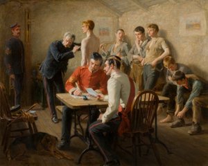 Passing the Doctor, 1896 av Ralph Hedley