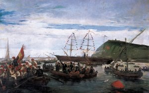 Katalanska volontärer gav sig in i kriget på Kuba 1870 av Ramón Padró y Pedret