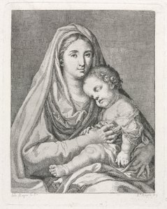 Madonna och barn efter Francisco Bayeu y Subias.